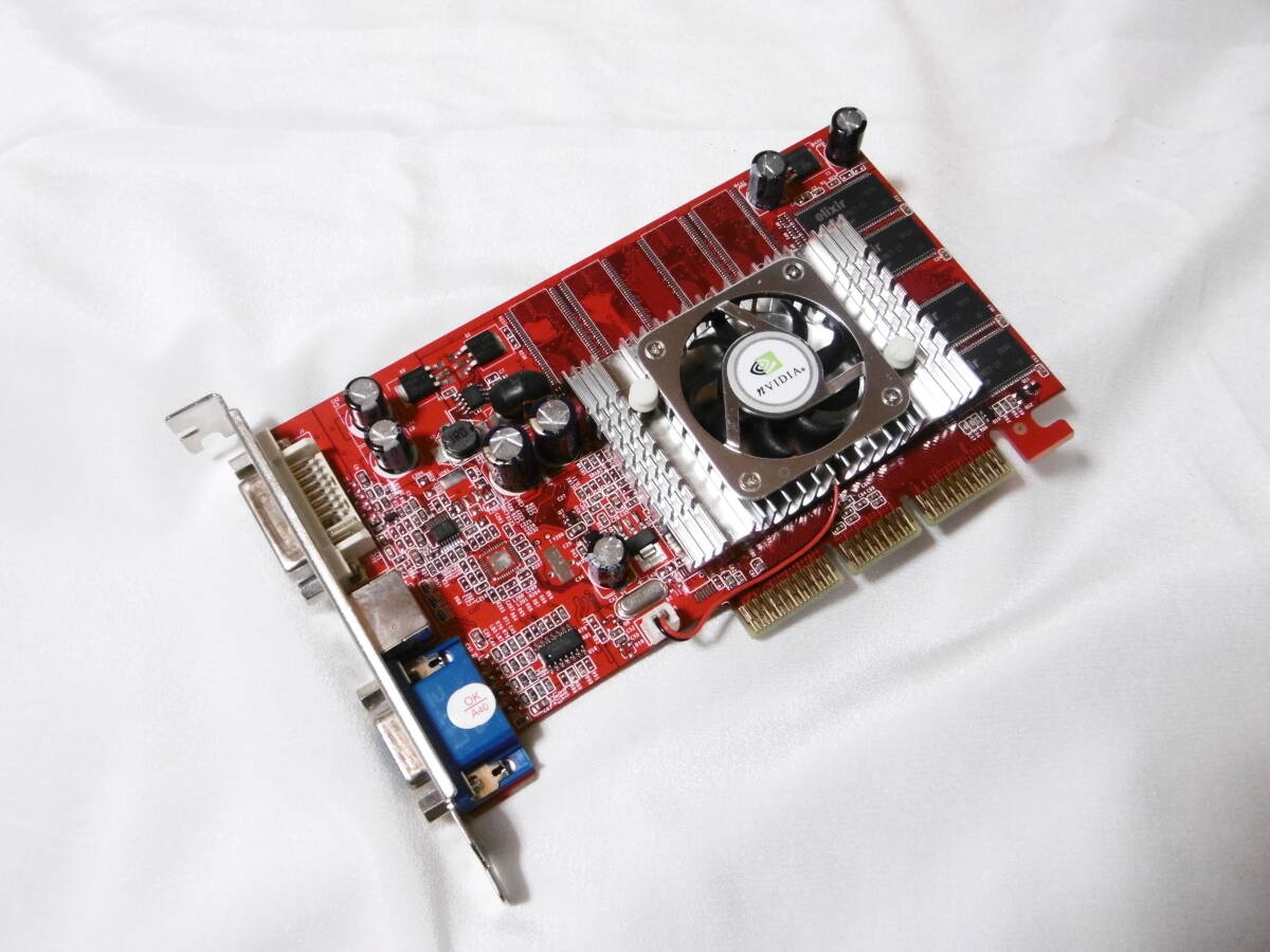 マルチディスプレイ確認 ◆◇◆ AGPグラフィックボード ◆◇◆ nVIDIA GeForce FX5500 128MB AGP8X 64Bit DDR_画像1