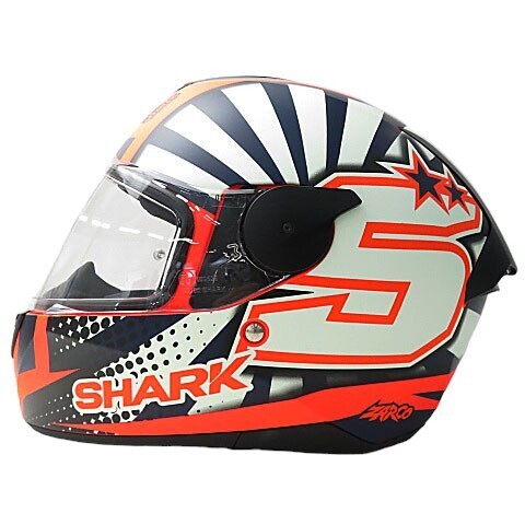 【美品】1,000円～ SHARK シャーク D-SKWAL 2 ZARCO フルフェイスヘルメット オレンジ系 サイズXL PSCマーク無し [M5016]の画像3