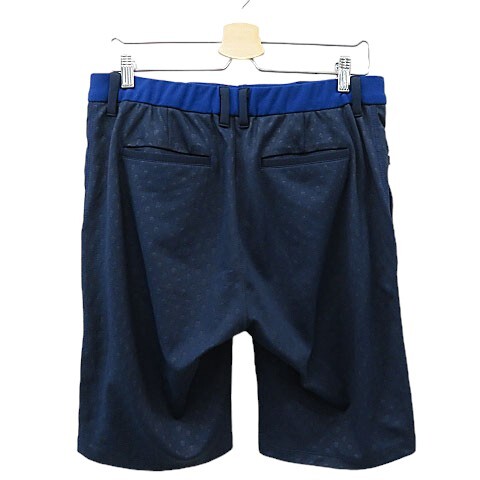 [ cheap ]1,000 jpy ~ MARK&LONA Mark and rona shorts Skull total pattern navy series size 50 men's Golf wear [M5084]