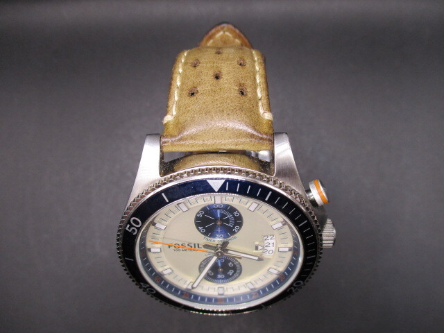 中古腕時計340【FOSSIL】 CH2951 電池交換済 フォッシル クォーツ アナログ デイト_画像3