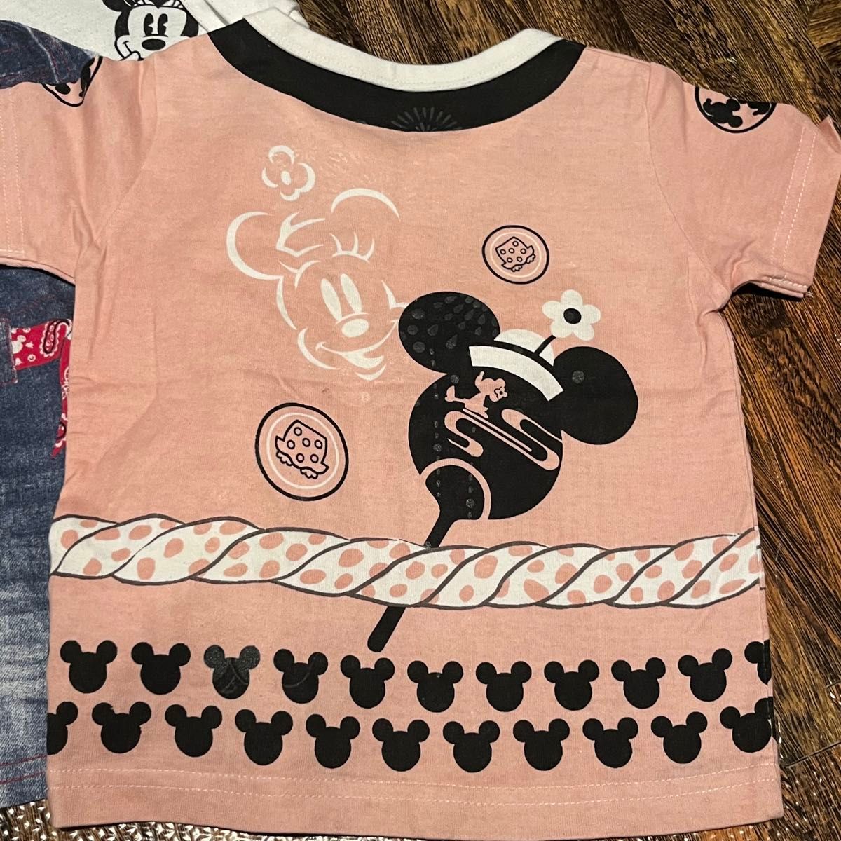 baiya90まとめ売り半袖Tシャツチュニックタンクトップピンクディズニーミニー  キッズ トップス 女の子 子供服