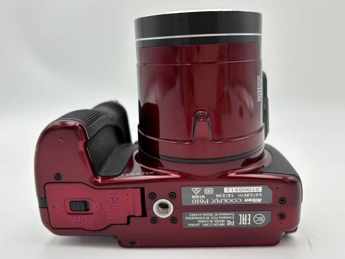 ⑥ Nikon COOLPIX P610 60X 4.3-258mm 1:3.3-6.5 WIDE OPTICAL ZOOM ED VR ニコン カメラ 現状品の画像9
