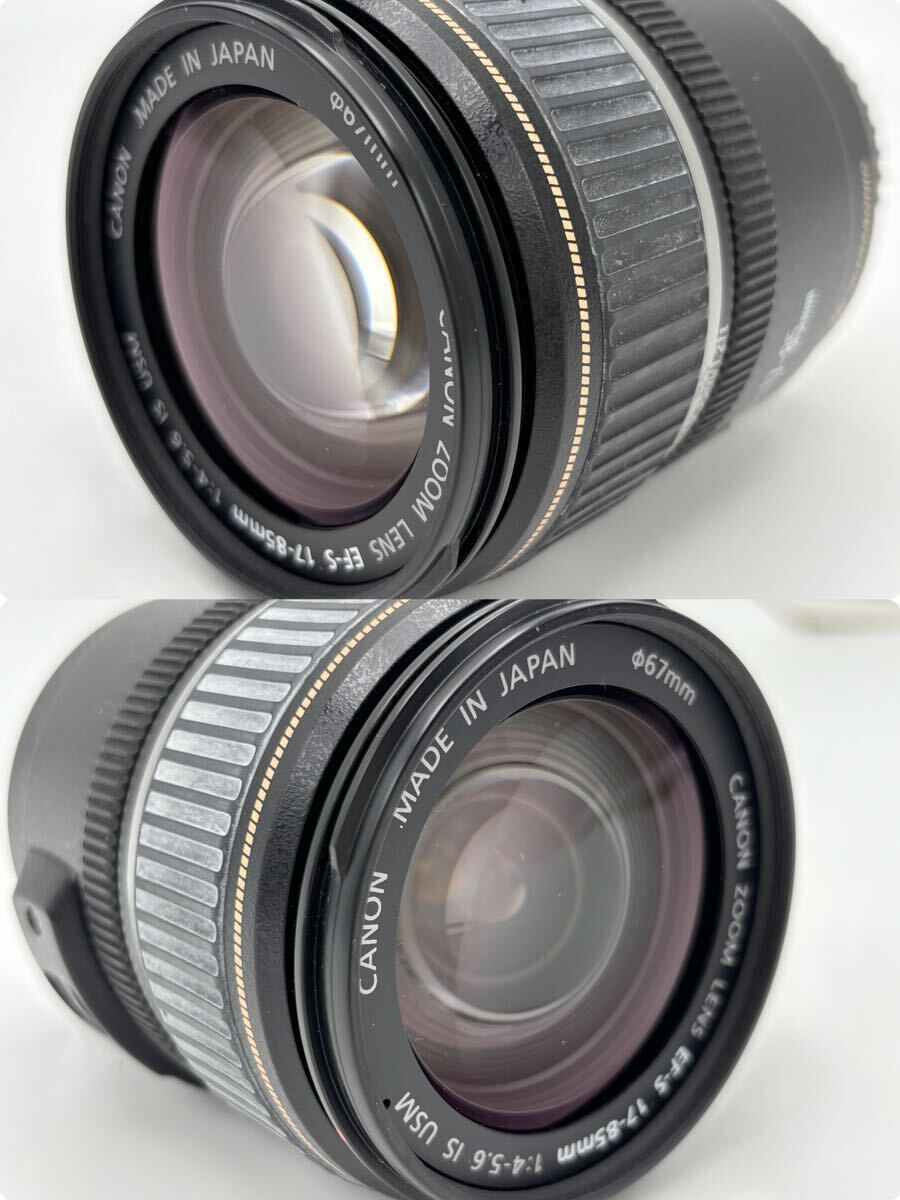 ④ Canon 28-135mm 1:3.5-5.6 IS EF S 72mm EW-78BⅡ 17-85mm 1:4-5.6 USM 67mm 2個 レンズ キャノン 現状品の画像6