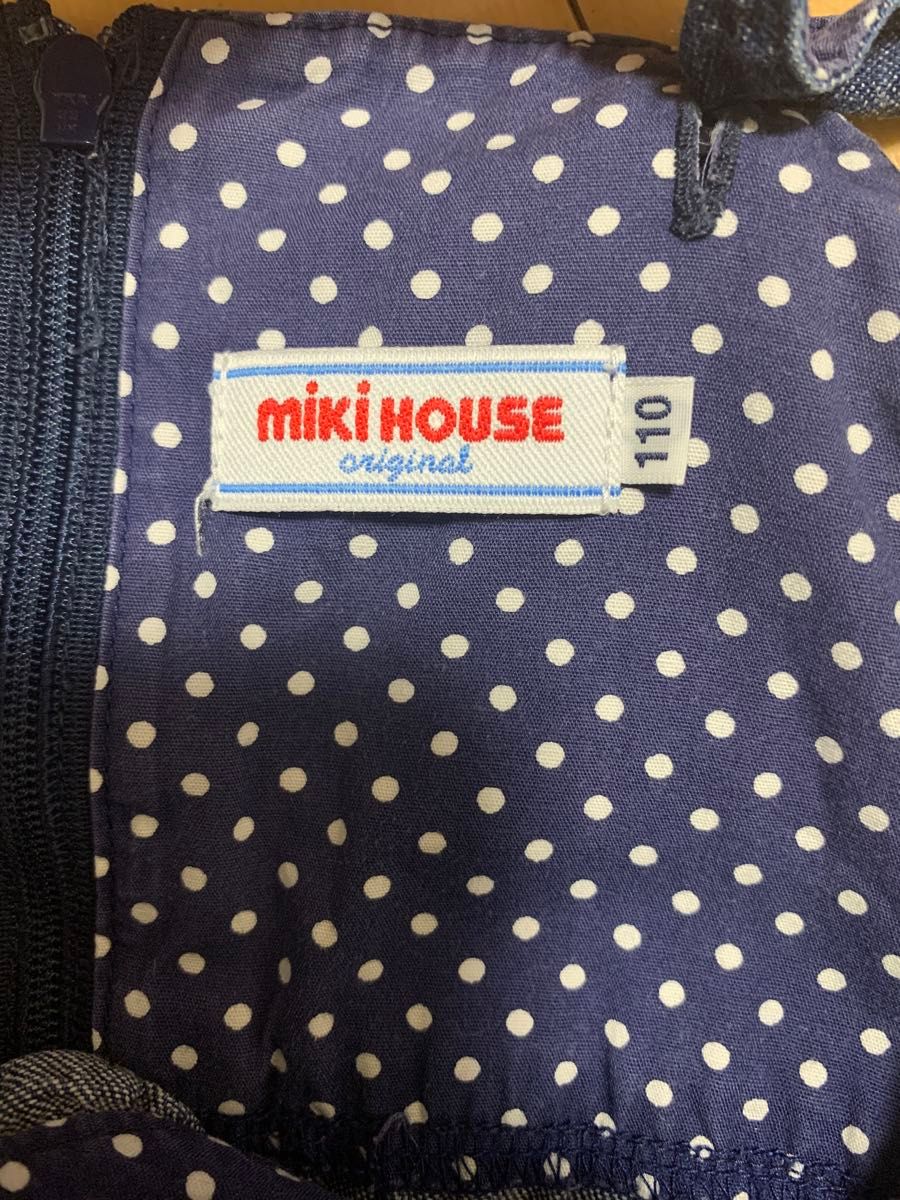 ミキハウス  mikihouse ワンピース うさぎ　リボン　110