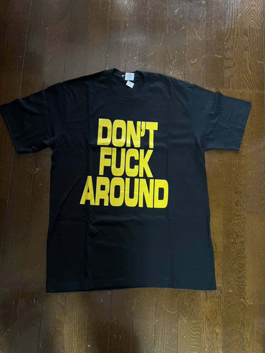  【新品】 22FW Supreme Don't Fuck Around Tee ブラック Lサイズ シュプリーム ドント ファック アラウンド Tシャツ ボックスの画像3