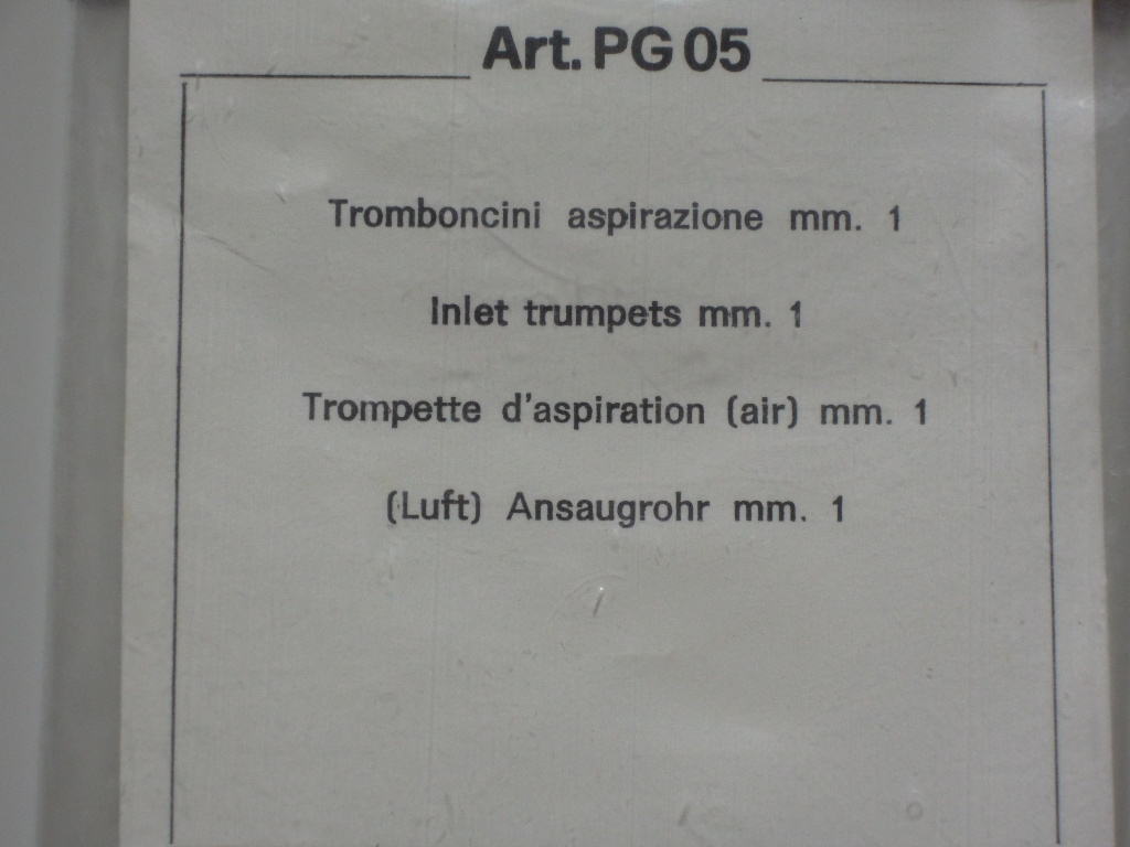 TAMEO 1/43 inlet trumpets mm. 1.0の画像3