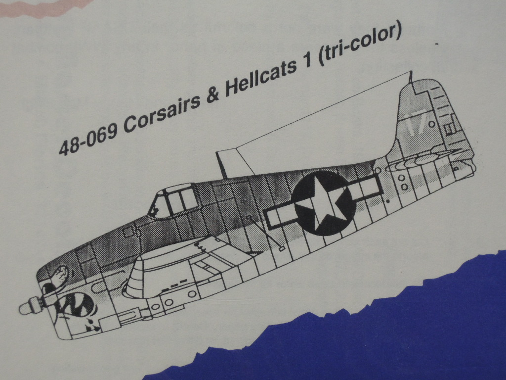 AeroMaster 1/48 Corsairs & Hellcats 1 (tri-color) の画像3