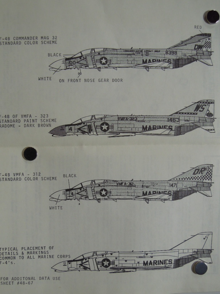 MICROSCALE 1/48 U.S. Marine F-4B's_画像5