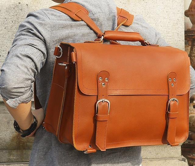  popular new goods * Tochigi leather original leather men's business bag bag rucksack backpack handbag cow leather 