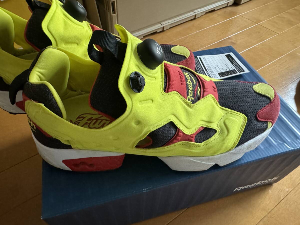 REEBOK INSTAPUMP FURY シトロン us9 27.0cm 復刻 中古品_画像3