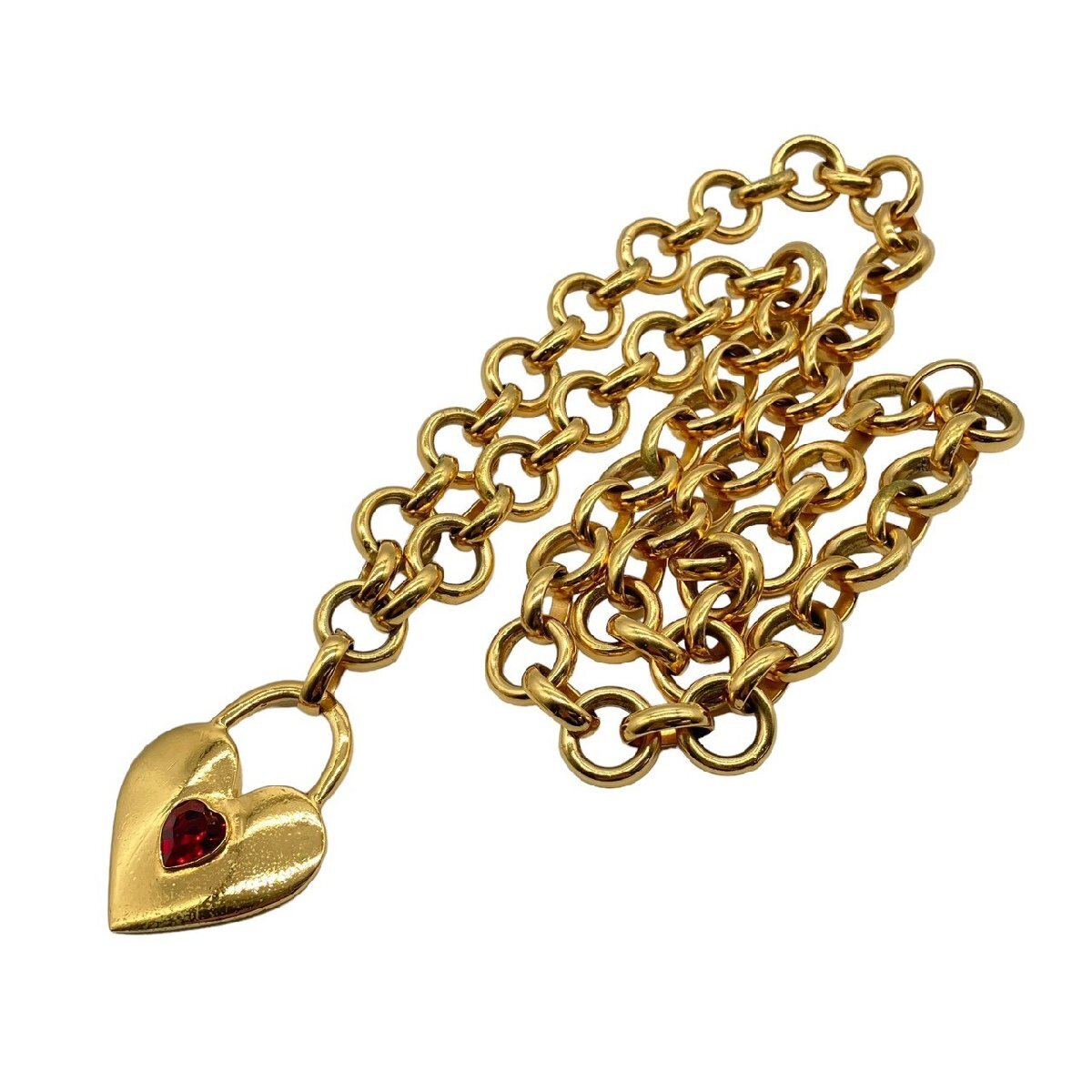 【未使用品】 29364円 CHANEL カラーストーン ハートモチーフ シャネル ネックレス、ペンダント、チョーカー