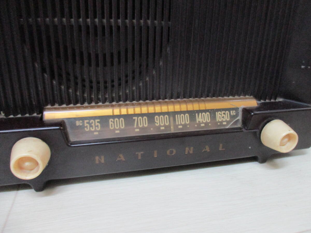 ナショナル NATIONAL 真空管ラジオ PS-54 昭和レトロ アンティークラジオ ジャンクの画像3