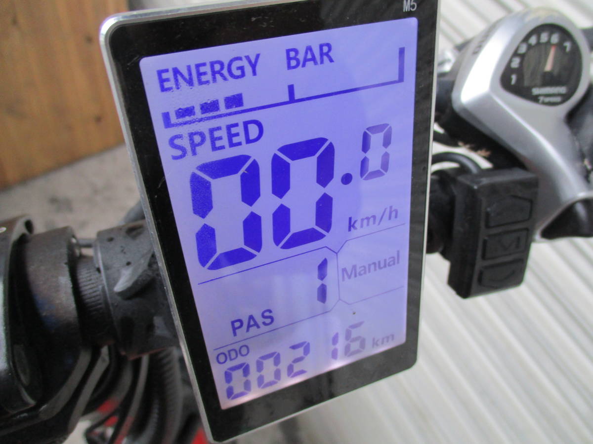 SUNPIE ファットバイク フル電動アシスト自転車 20インチ 折りたたみ ビーチクルーザー 7段変速 ディスクブレーキ_画像4