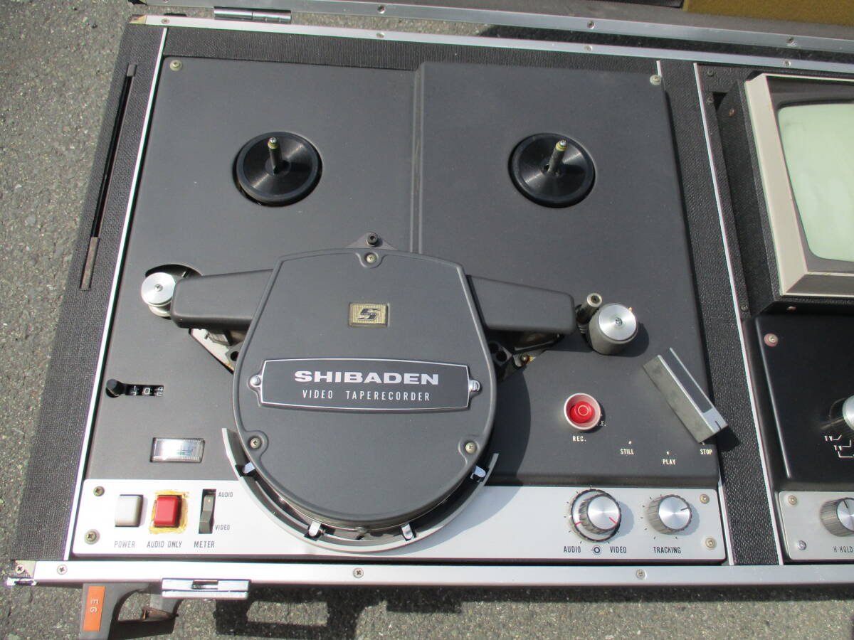 芝電気株式会社 オープンリールデッキ SHIBADEN SV-800H ビデオテープレコーダー ジャンク_画像2