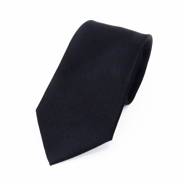  стильный формальный галстук чёрный одноцветный шелк 100%. тип * похороны *. другой тип OEKO-TEX/ eko Tec s почтовая доставка возможно FNT-STY01
