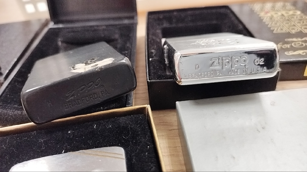 #17076【美品多数おまとめ9本】ZIPPO ジッポ ライター シルバー ブラック ゴールド ジッポー 喫煙具 ケース付 中にZIPPO刻印有の画像7