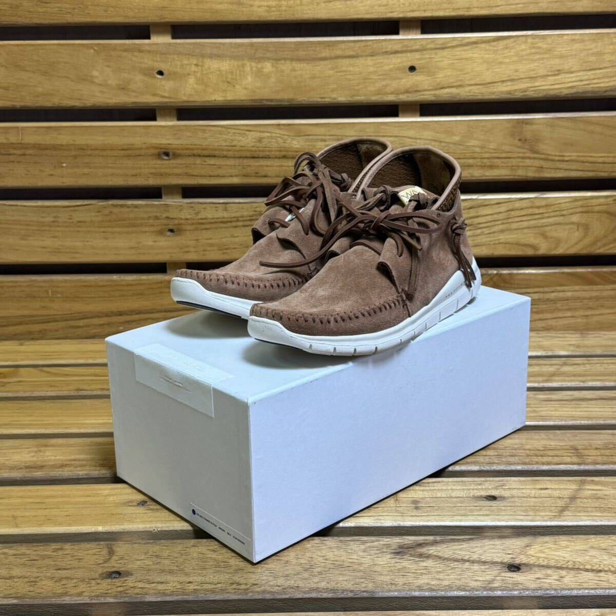 【visvim】UTE MOC TRAINER HI-FOLK BROWN M8.5の画像1