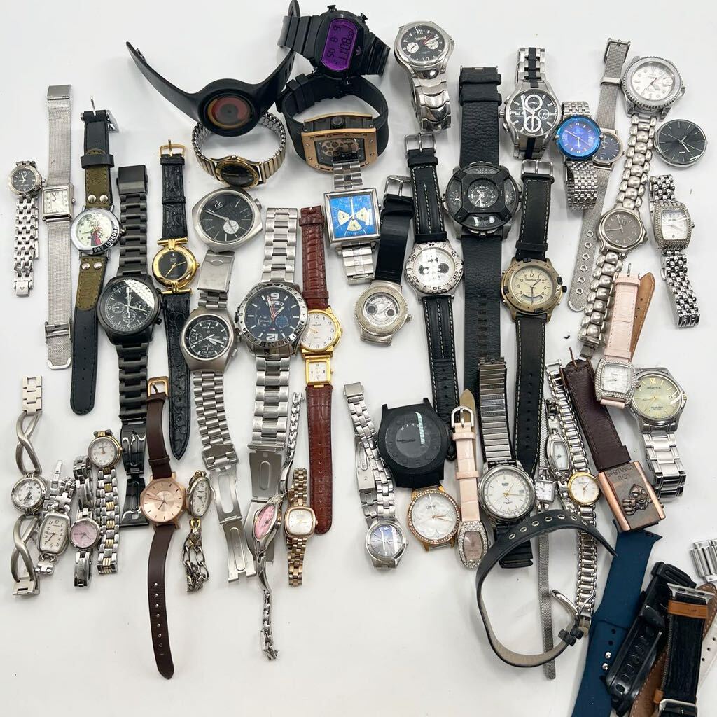 まとめ売り ファッション メーカー ブランド 腕時計 Paul Smith DIESEL Calvin Klein AVIREX JUNGHANS TOMMY HILFIGER Timberland 色々45本の画像1