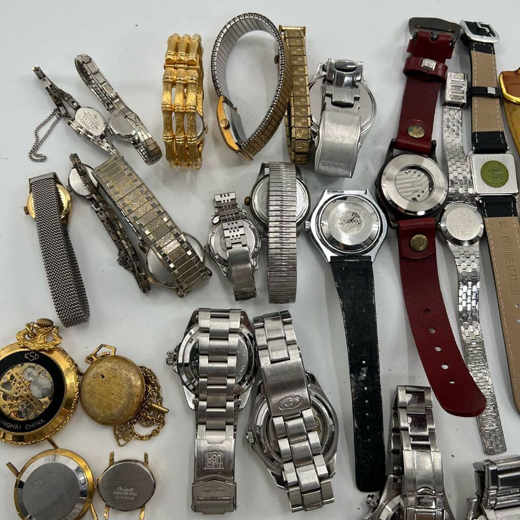 まとめ売り SEIKO CITIZEN Orient Star Waltham ELGIN TECHNOS J.HARRISON 手巻き 自動巻き 懐中時計 腕時計 色々 50本 中古 ジャンク 
