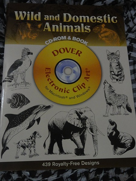 Dover素材CDブック　Wild Domstick Animals 野生の動物_画像1