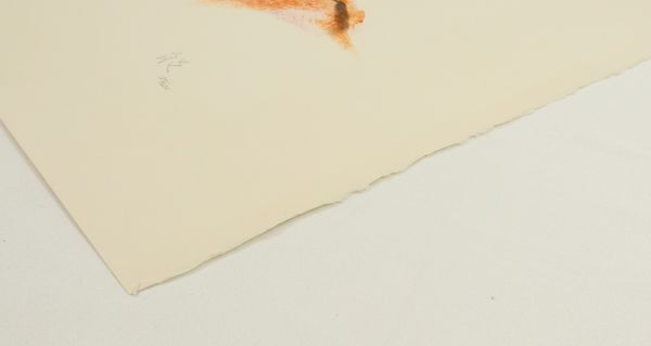 I042108【本物保証】 田村 能里子 オリジナルリトグラフ 『夢追女－華』 157/200 「飛鳥」就航記念_画像6