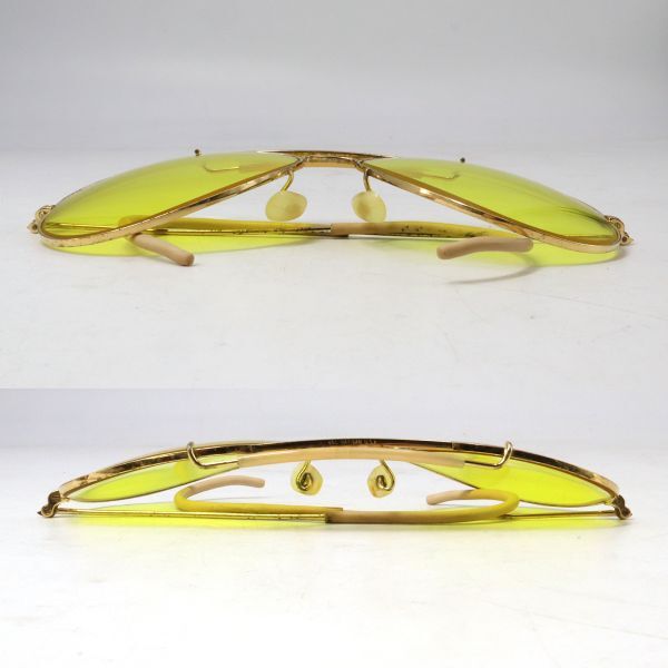 e3844[Ray-Ban] sunglasses B&Lboshu rom USA Vintage sunglasses yellow lens case attaching Teardrop RayBan 