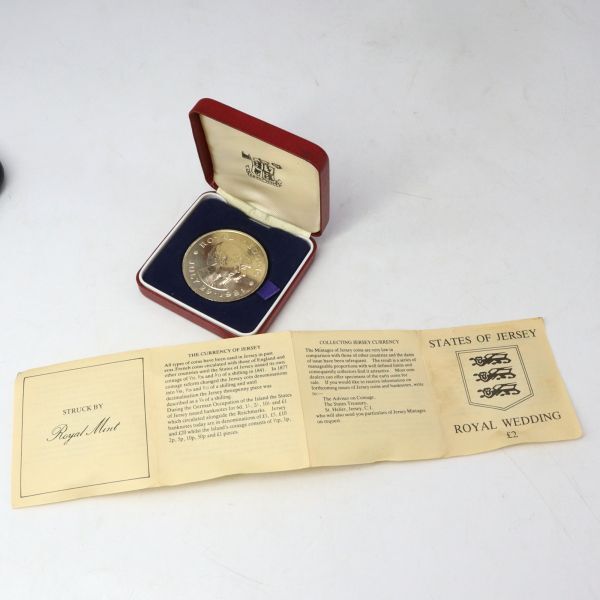 e3857【銀貨】イギリス銀貨　STATES OF JERSEY ROYAL WEDDING　1981年　28.01g_画像6