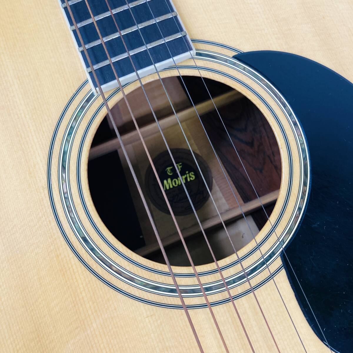 【中古】Morris モーリス FOLK GUITAR W-50 フォークギター ハードケース付の画像9