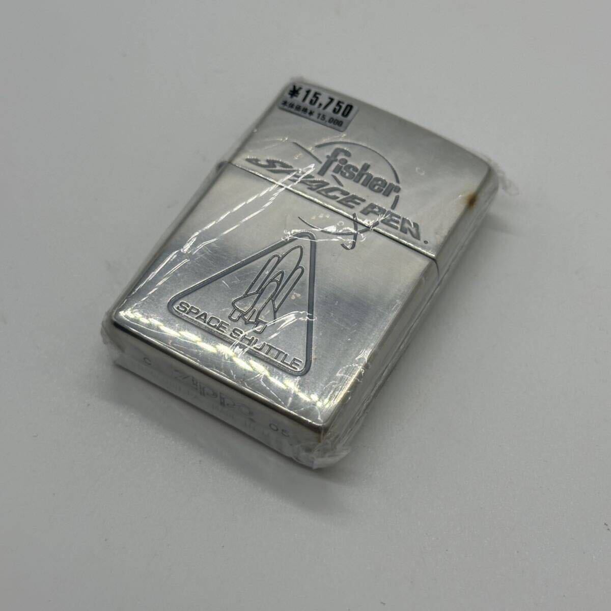 ZIPPO:ジッポー Fisher SPACE PEN/SPACE SHUTTLE 銀メッキ加工 2005年製_画像1