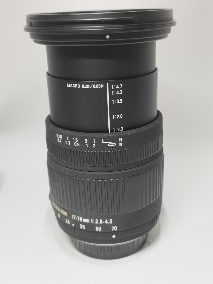 【動作確認済み】PENTAX用 シグマDC 17−70ｍｍ F2.8−4.5 レンズフード キャップ付き レンズ内チリあり デジタルカメラ_画像7