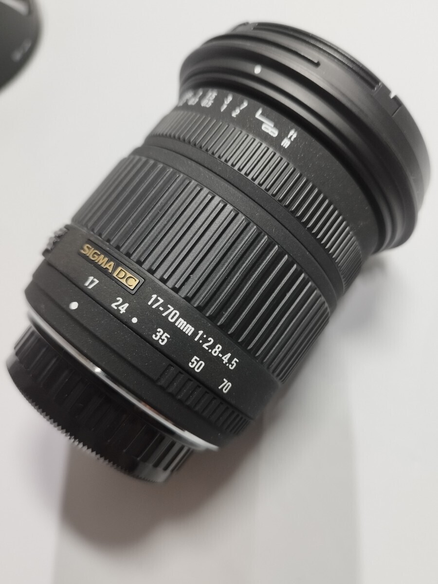 【動作確認済み】PENTAX用 シグマDC 17−70ｍｍ F2.8−4.5 レンズフード キャップ付き レンズ内チリあり デジタルカメラ_画像2