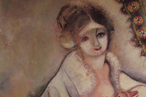 マルク・シャガール、「母と子」、希少大判画集・額装画、日本製 マルク・シャガール、「母と子」、希少大判画集・額装画、日本製