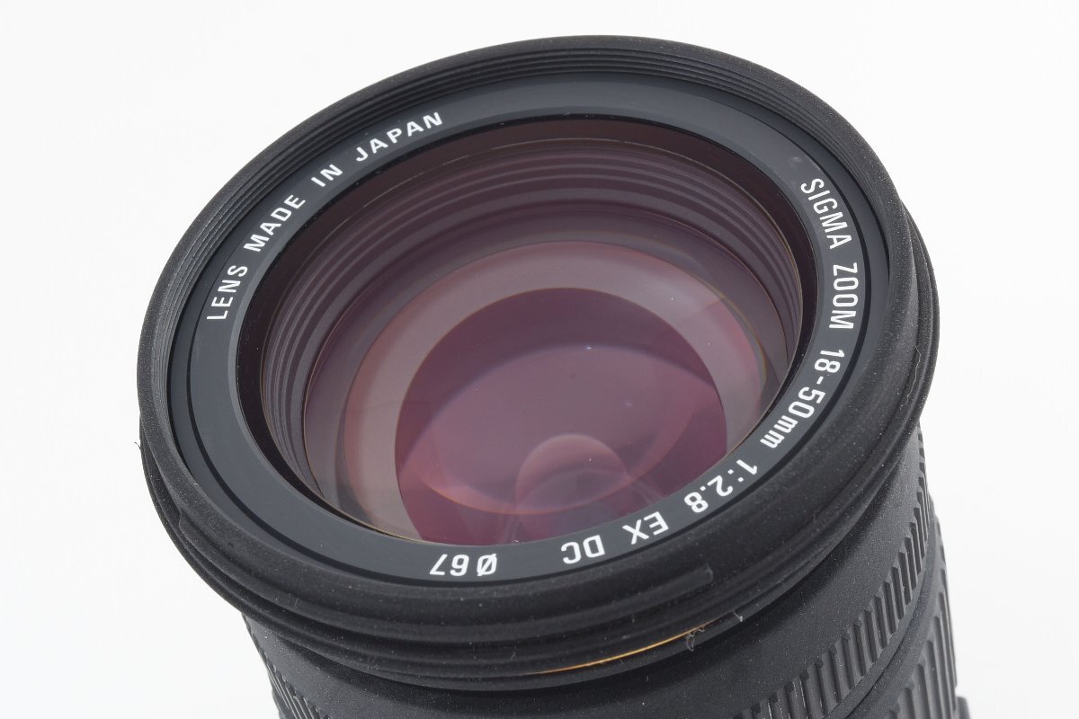 Sigma 18-50mm F/2.8 EX DC Canon EFマウント [美品] レンズフード ケース 元箱 説明書付き 望遠ズーム_画像10