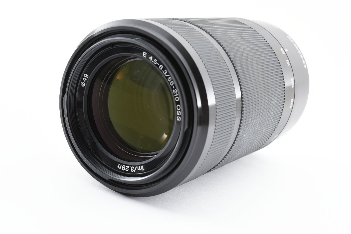 Sony SEL55210 55-210mm F/4.5-6.3 OSS ブラック Eマウント [未使用に近い美品] レンズフード付き 望遠ズームレンズ 手ぶれ補正_画像2