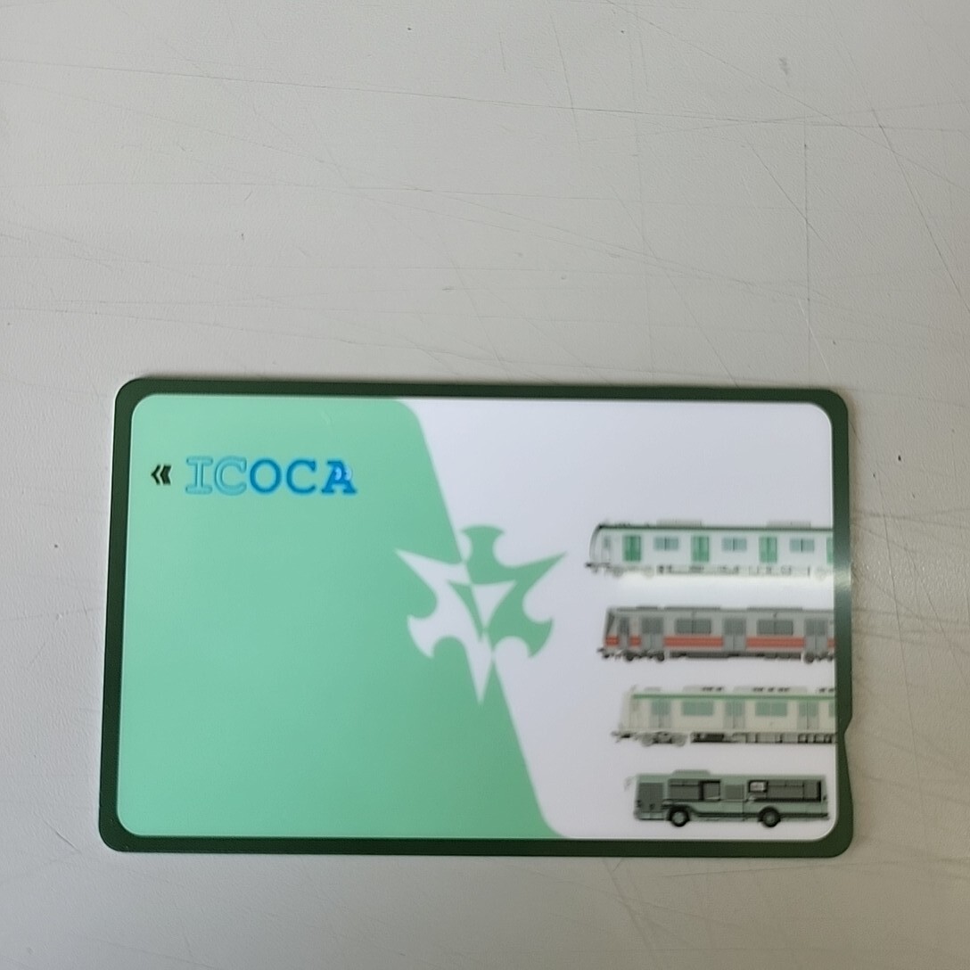 ICOCA 京都交通局 バージョン　未使用品　領収書：残高記録の用紙セット　イコカ　スイカ　Suica　ICカード 京都市営地下鉄　京都市バス_画像2