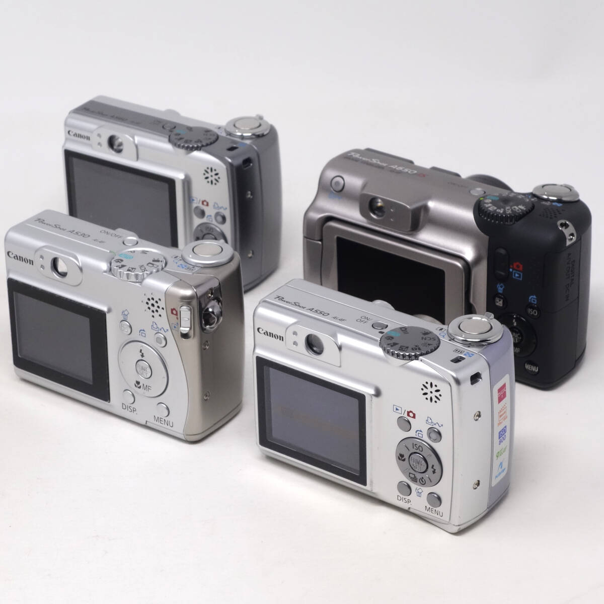 【美品】Canon PowerShot Aシリーズ まとめて 4台 元箱 付属品一式 動作確認済み 単3電池仕様 コンパクトデジタルカメラ キヤノン ①の画像7