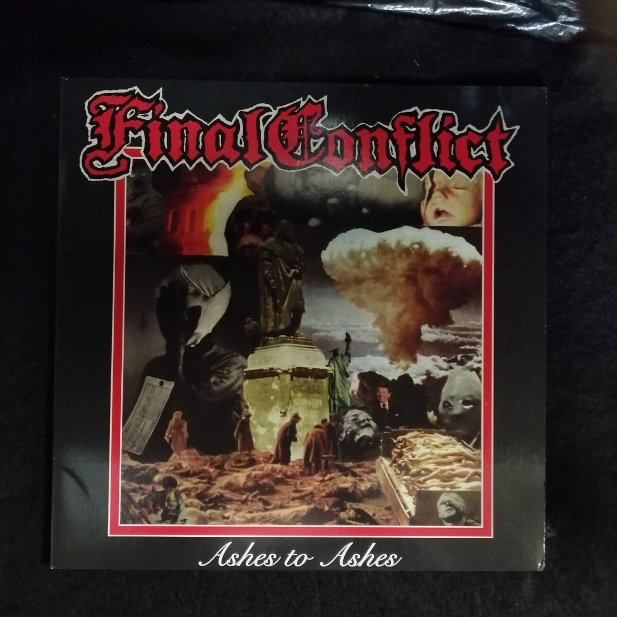 D04 中古LP 中古レコード　FINAL CONFLICT ashes to ashes FLY 8　US盤　ハードコア　パンク　_画像1