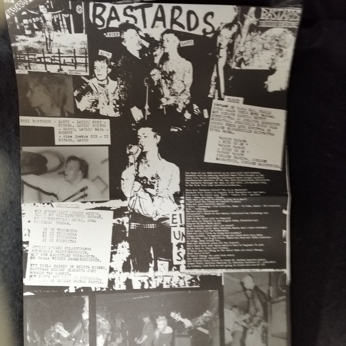 D04 中古LP 中古レコード　BASTARDS demo82 ドイツ盤　ASSI-003 フィンランド　ハードコア_画像3