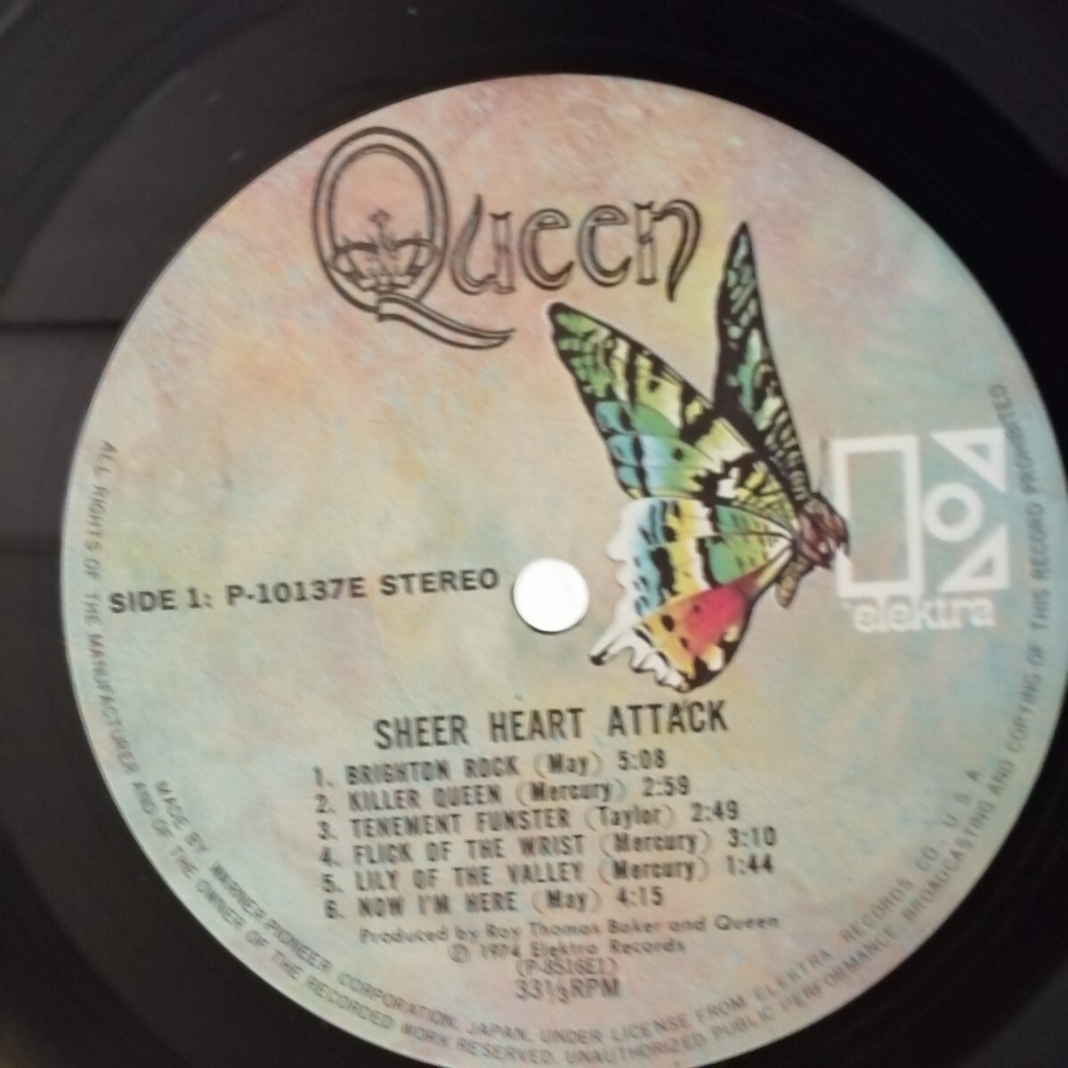 D04 中古LP 中古レコード クイーン シアーハートアタック 国内盤 P-10137E QUEEN sheee heart attack キラークイーン の画像8