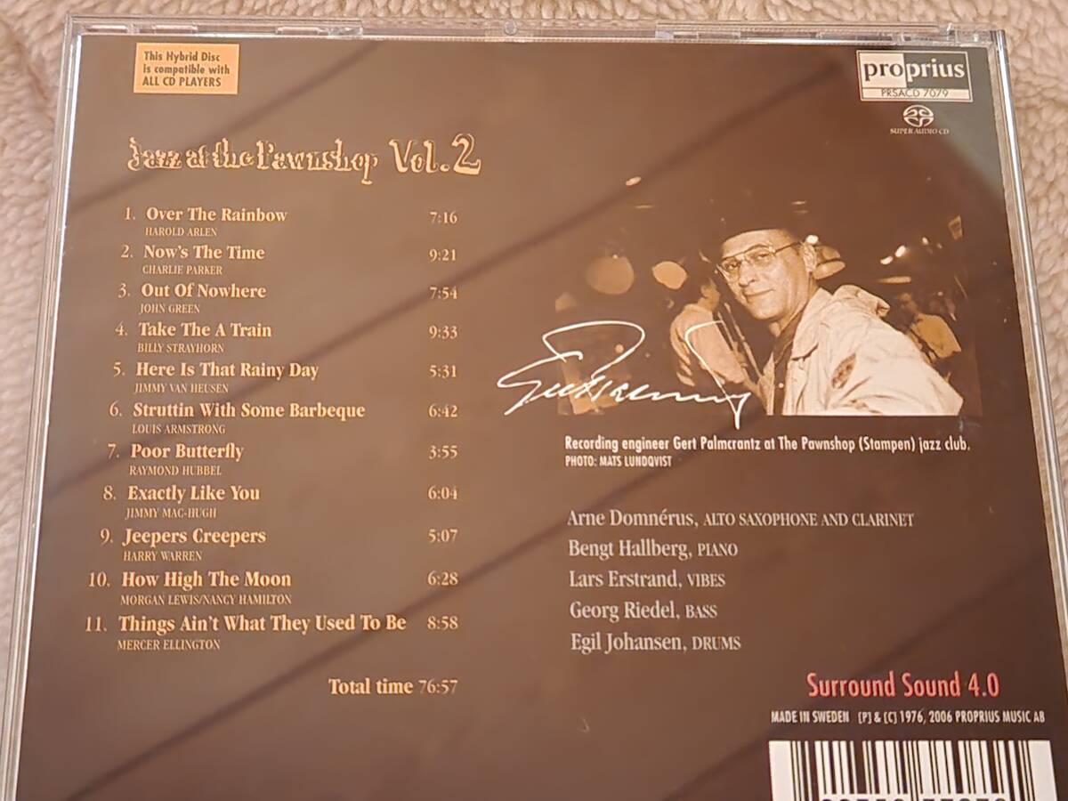 Jazz at the Pawnshop Vol 2★ Hybrid SACD 美盤_画像3