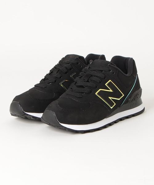 156 ◆ New Balance New Balance New Balance NB WL574CLG WL574 574 кроссовки обуви Black Black Hologram 24