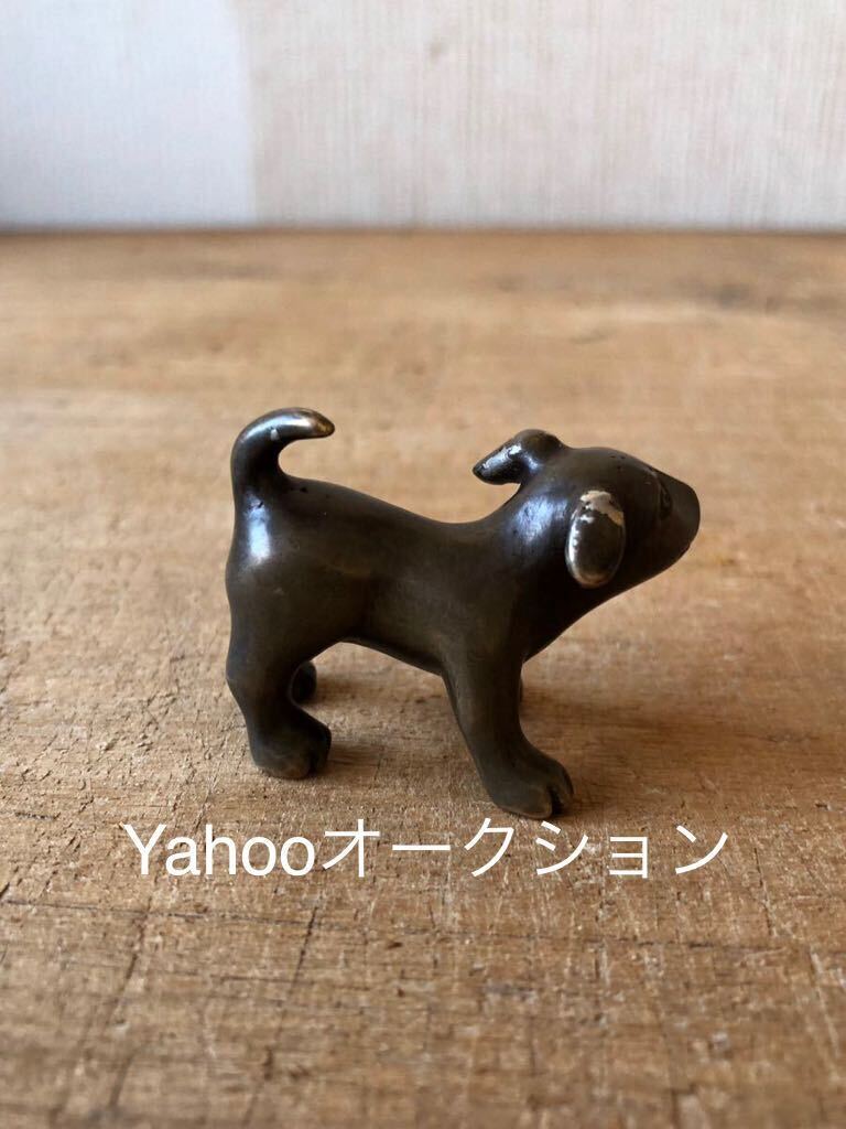 鋳銅　Yahooauction 犬　児狗　古銅　子犬