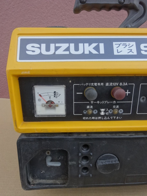 8700★ SUZUKI ポータブル発電機 SX650R エンジン発電機 スズキ 未確認 ジャンク品の画像2