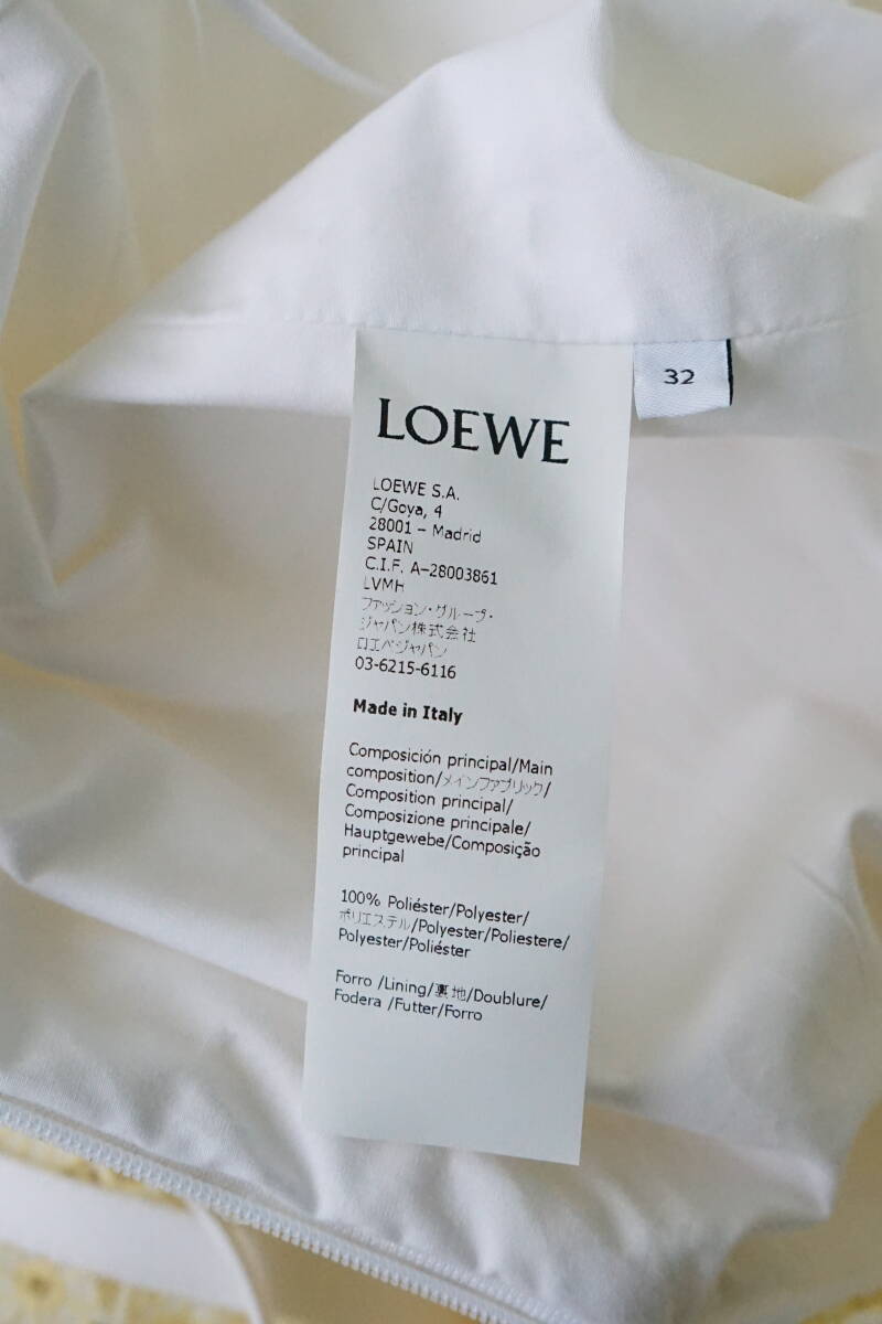 LOEWE ロエベ パイピング オーバー レース ポンチョ S540344X14 size 32 0404712の画像9