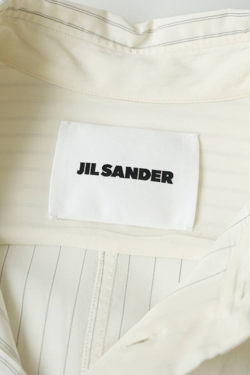 2020SS JIL SANDER ジルサンダー ストライプ シルク シャツ ワンピース size 40 0315712_画像8