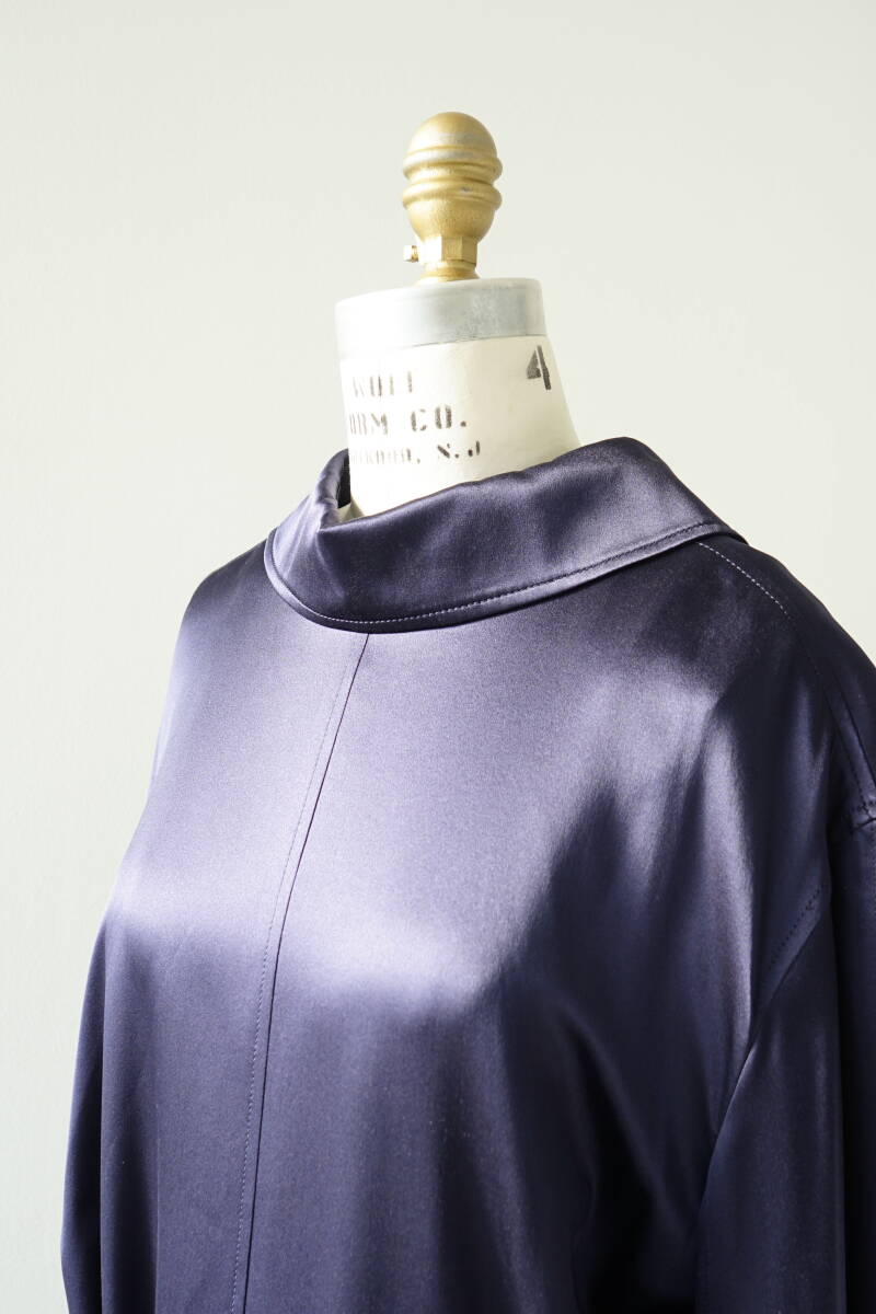 2020SS BALENCIAGA back to front trench dress Balenciaga to ключ платье атлас One-piece пальто size 34 642234 0217242