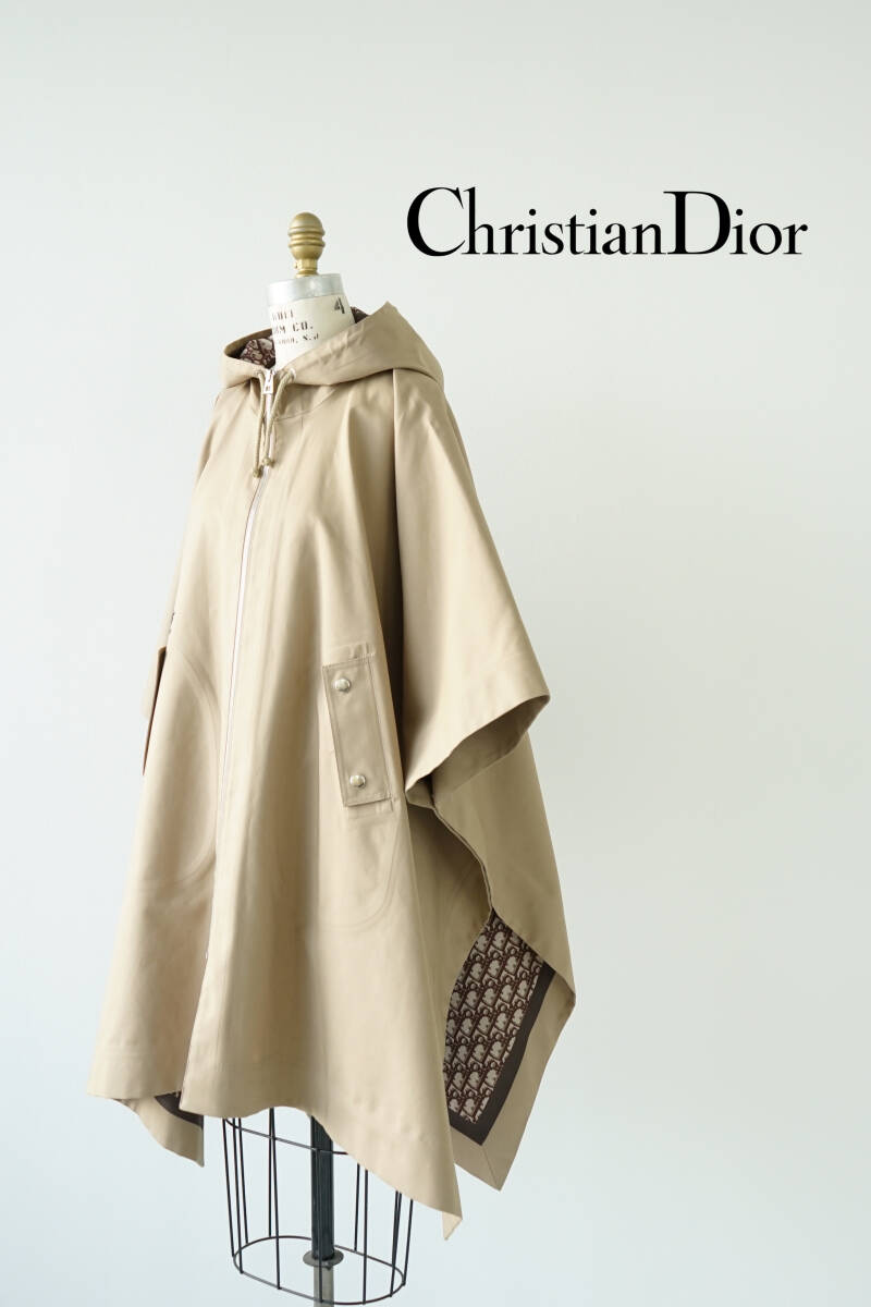 Christian Dior クリスチャン ディオール トレンチコート ポンチョ コート147M34A3905 size XXS 0120761_画像1