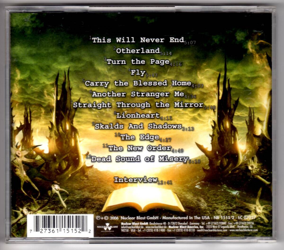 Used CD 輸入盤 ブラインド・ガーディアン BLIND GUARDIAN『ア・トゥイスト・イン・ザ・ミス』- A Twist in the Myth(2006年) 全12曲US盤