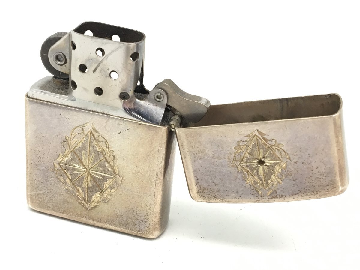 ■Zippo STERLING スターリングシルバー オイルライター 1993年製 火花あり 中古【UW040017】の画像2