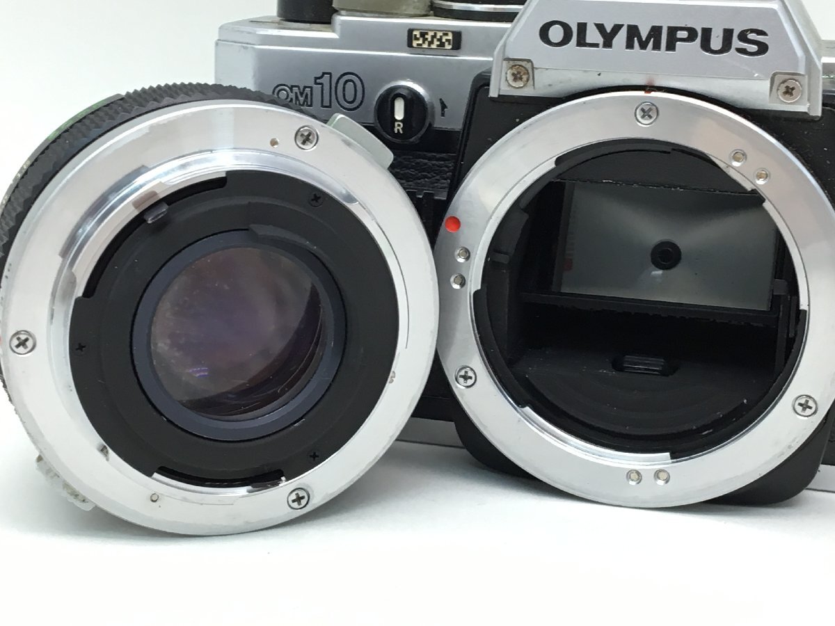 OLYMPUS OM10 / OM-SYSTEM F.ZUIKO AUTO-S 1:1.8 f=50mm 一眼レフカメラ 説明書付き ジャンク 中古【UW040135】の画像3